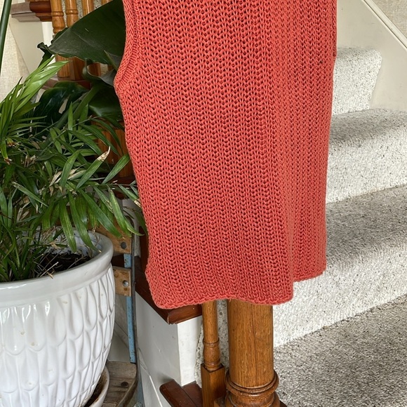 Takeout Boho Knit Rustic Orange Top Small - Picture 5 of 11